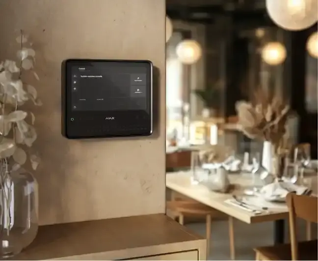 Brandwarnanlage in einem Restaurant