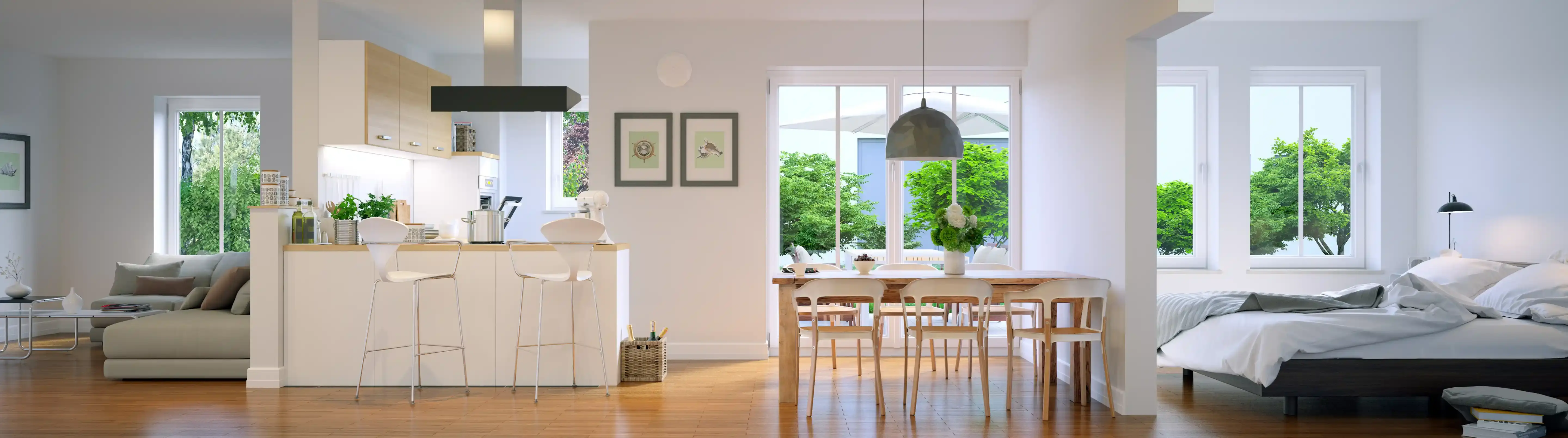 Alarmtechnik Beispiel Sicherheitskonzept Alarmtechnik Haus mit Alarmzentrale