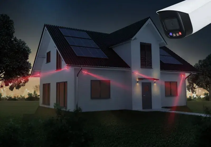 Videoüberwachtes Einfamilienhaus